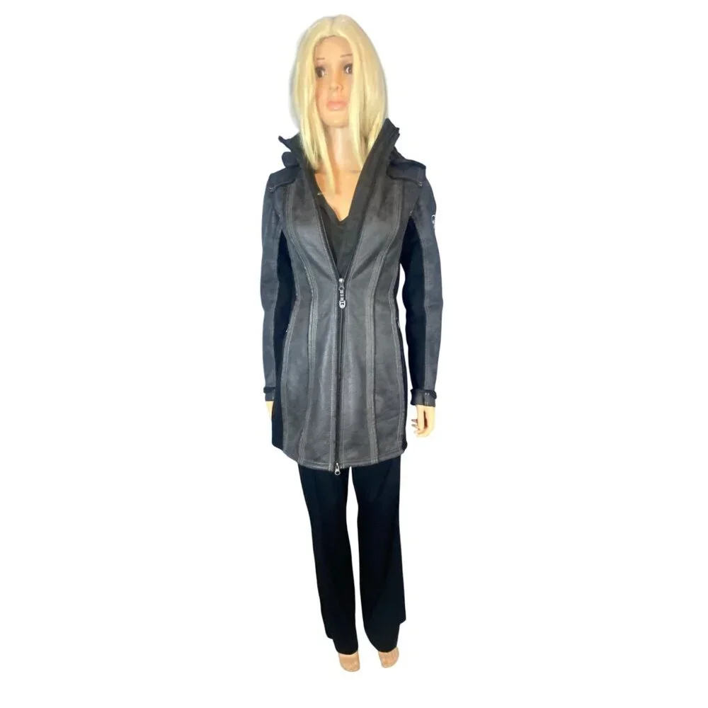 NWT KUHL Women's XS Dani Sherpa Trench Jacket MSRP$349 Black New - Picture 16 of 17